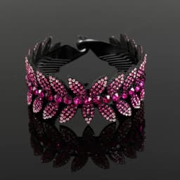 AWAYTR Fashion Rhinestone Hair Claws Ponytail Holder Hairpin Women Crystal Bird Nest Twist Clip Bun Hair Clip Hair Accessories