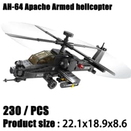 2024 Sluban WW2 Military Russia Air Weapon Mi-24 Attack Helicopters Hind Model Building Blocks Classics Fighter Bricks Plane Toy