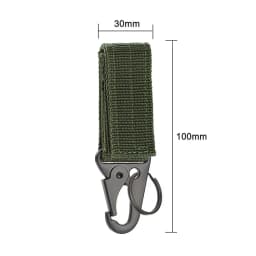 Outdoor Climbing Camping Tactical Hanging Buckle Molle Nylon Webbing Belt Triangle Buckle Tool Accessory Carabiner