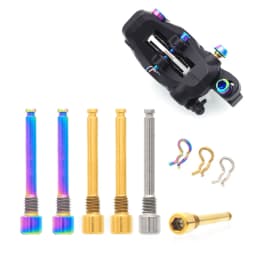 Bicycle Hydraulic Disc Brake Pad Bolts M4 Titanium Alloy Fixing Pin Inserts Caliper Screws Retainer Pin Cycling Accessories