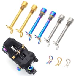 Bicycle Hydraulic Disc Brake Pad Bolts M4 Titanium Alloy Fixing Pin Inserts Caliper Screws Retainer Pin Cycling Accessories