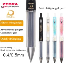 ZEBRA SARASA Gel Pen JJZ49 Quick-drying Cushion Anti-Fatigue 0.5/0.4mm Press Black Office Signature Pen Stationery Supplies
