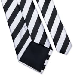 White Black Zebra Striped Ties for Men 8cm Business Wedding Neck Tie Handkerchief Cufflinks Accessories Gift Gravatas Party