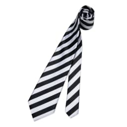 White Black Zebra Striped Ties for Men 8cm Business Wedding Neck Tie Handkerchief Cufflinks Accessories Gift Gravatas Party