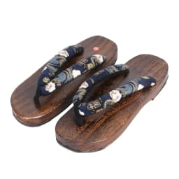 Man Women Slippers Japanese Geta Flip Flops Cos Demon Slayer Wood Thick Sole Coplay Shoes Slippers Japanese Clogs Sandals