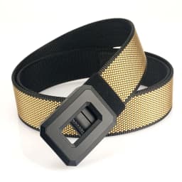 3.8cm Fashion Men's Canvas Belt Trend Casual All-Match Jeans Elastic Alloy Smooth Buckle Tactical  Elastic Nylon Waistband