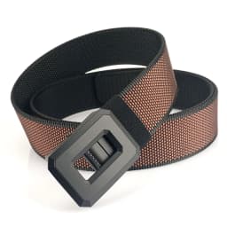 3.8cm Fashion Men's Canvas Belt Trend Casual All-Match Jeans Elastic Alloy Smooth Buckle Tactical  Elastic Nylon Waistband