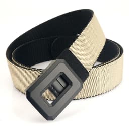 3.8cm Fashion Men's Canvas Belt Trend Casual All-Match Jeans Elastic Alloy Smooth Buckle Tactical  Elastic Nylon Waistband