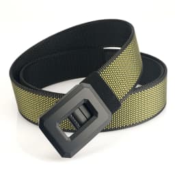 3.8cm Fashion Men's Canvas Belt Trend Casual All-Match Jeans Elastic Alloy Smooth Buckle Tactical  Elastic Nylon Waistband