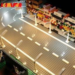 1PC DIY 1x4 Building Block Lamp Street Light Electric Decorate 1X1 LED Brick USB City Lighting