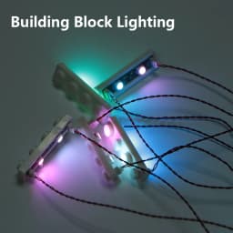 1PC DIY 1x4 Building Block Lamp Street Light Electric Decorate 1X1 LED Brick USB City Lighting