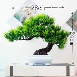 New Green Small Tree Potted Bonsai Ornaments Home Garden Hotel Bathroom Bedroom Decoration Artificial Plants Bonsai Fake Plants
