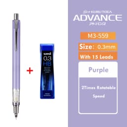 Uni Rotary Mechanical Pencils Japan Kuru Toga ADVANCE M5-559 0.3/0.5/0.7MM Portaminas Anti-Broken Core lapicero School Supplies