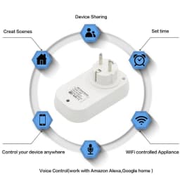 Switzerland Smart Plug Wifi Socket Swiss 16A 3500W Power Monitor CH Outlet Tuya Life Works With Alexa Google Home