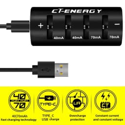 4 Slot LIR2032H LIR2032 LIR2025 LIR1632 LED Display 3.7V 3.6V Lithium Battery Charger for USB Quick Charger