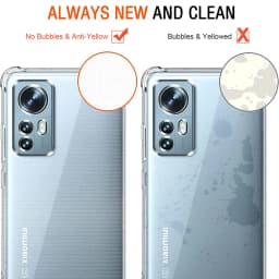 Ultrathin Airbag Phone Case for Xiaomi 12 12S 12T Pro Ultra Lite NE 5G Transparent Air Bag Original Back Cover Xiaomi12 Mi 12X