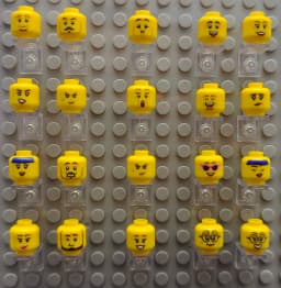 Kury Toys DIY MOC For 3626 6# 1pcs printed parts Single side Building block parts  for brick toys
