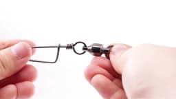 FishTrip Fishing Snap Swivels Ball Bearing Swivels with Stainless Steel Coastlock Snap Corrosion Resistant Black Nickel Coating