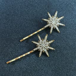 New Geometric Stars Moon Rhinestone Hair Clip Set Snowflake Star Bride Hairpins Women Side Clip Hair Barrettes Hair Jewelry Gift