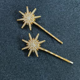 New Geometric Stars Moon Rhinestone Hair Clip Set Snowflake Star Bride Hairpins Women Side Clip Hair Barrettes Hair Jewelry Gift