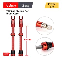 MANA 1Pair Bicycle Presta Valve 40/53/63/78/100mm 7075 Aluminum Alloy For Tubeless Road/MTB/Gravel Bike-ELITEWHEELS Valve