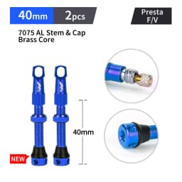 MANA 1Pair Bicycle Presta Valve 40/53/63/78/100mm 7075 Aluminum Alloy For Tubeless Road/MTB/Gravel Bike-ELITEWHEELS Valve
