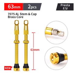 MANA 1Pair Bicycle Presta Valve 40/53/63/78/100mm 7075 Aluminum Alloy For Tubeless Road/MTB/Gravel Bike-ELITEWHEELS Valve