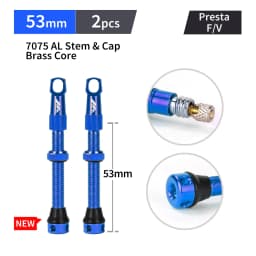 MANA 1Pair Bicycle Presta Valve 40/53/63/78/100mm 7075 Aluminum Alloy For Tubeless Road/MTB/Gravel Bike-ELITEWHEELS Valve