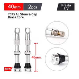 MANA 1Pair Bicycle Presta Valve 40/53/63/78/100mm 7075 Aluminum Alloy For Tubeless Road/MTB/Gravel Bike-ELITEWHEELS Valve