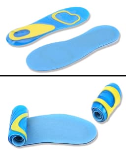 1 Pair Insole Silicone Gel Comfortable Shoes Single Men's Shock Insoles Inserts Women's Massage Insoles Silicone Insoles GD-1