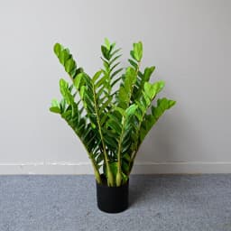 40-70cm Fake Ficus Tree Artificial Money Leaf Plants Plastic Banyan Leaves Real Touch Zamioculcas Plants For Home Shop Decor