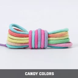 Round Shoelaces Rainbow Cotton Shoelace Quality Running Sneakers Laces 80/100/120/140/160CM Boots Shoe laces Shoes Accessories