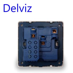 Delviz EU Standard USB Wall Socket, Grey Switch Control Outlet, 2A Dual USB Charging, AC 110~250V 13A Universal Jack Power Socke