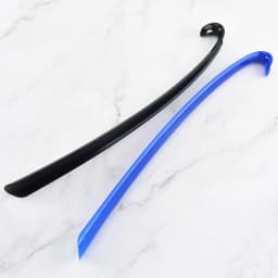 Plastic Long Shoehorn with Curved Hook Design Durable Long Lasting Portable Comfortable 2023 New Slip Handle Shoes Lifter Pull