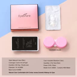 EYESHARE 1 Pair New Colored Contact Lenses for Eyes Brown Lenses Gray Contacts Blue Lenses Big Eye Lenses Natural Fashion Lenses