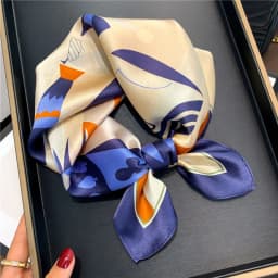 New 100% Natural Real Silk Scarf Fashion Women Summer Beach Small 53*53cm Neck Scarves Shawl Bandana Hijab Pashmina Poncho 2026
