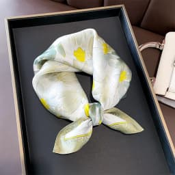 New 100% Natural Real Silk Scarf Fashion Women Summer Beach Small 53*53cm Neck Scarves Shawl Bandana Hijab Pashmina Poncho 2026