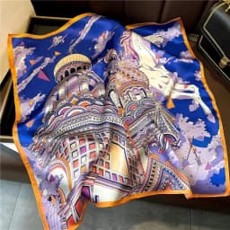 New 100% Natural Real Silk Scarf Fashion Women Summer Beach Small 53*53cm Neck Scarves Shawl Bandana Hijab Pashmina Poncho 2026