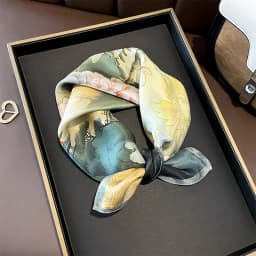 New 100% Natural Real Silk Scarf Fashion Women Summer Beach Small 53*53cm Neck Scarves Shawl Bandana Hijab Pashmina Poncho 2026