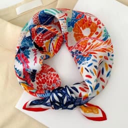 New 100% Natural Real Silk Scarf Fashion Women Summer Beach Small 53*53cm Neck Scarves Shawl Bandana Hijab Pashmina Poncho 2026