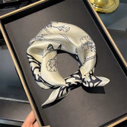 New 100% Natural Real Silk Scarf Fashion Women Summer Beach Small 53*53cm Neck Scarves Shawl Bandana Hijab Pashmina Poncho 2026