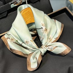 New 100% Natural Real Silk Scarf Fashion Women Summer Beach Small 53*53cm Neck Scarves Shawl Bandana Hijab Pashmina Poncho 2026