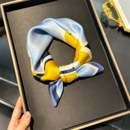 New 100% Natural Real Silk Scarf Fashion Women Summer Beach Small 53*53cm Neck Scarves Shawl Bandana Hijab Pashmina Poncho 2026