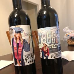20pcs Custom Wine Labels Stickers Personalized Bottle Labels Wrapper Customized Couple Name with Picture Bride Shower Wedding