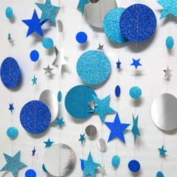 13ft Gold Twinkle Little Star Party Garlands Glitter Hanging Moon Stars Decorations Kids Birthday Baby Shower Ramadan EID Party