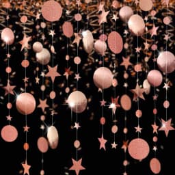 13ft Gold Twinkle Little Star Party Garlands Glitter Hanging Moon Stars Decorations Kids Birthday Baby Shower Ramadan EID Party