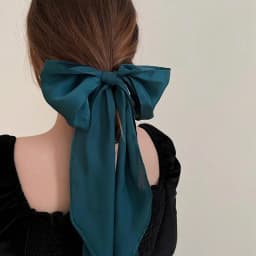 Long Women Hair Scarf Fashion Hair Bands Chic Silk Red Bag Ribbon Scarf Warps Girl Bow Scunchie Headband Hair Tie New Headdress