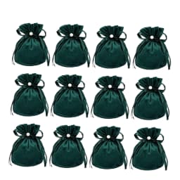 12Pcs Soft Velvet Pouches with Drawstrings Wedding gifts Bags Party Candy sachets Jewelry Favors Packing Sack Pouches Hand gift