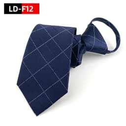 Zipper Tie Bowtie Wedding Classic Floral Striped Paisley Necktie For Men Women Zipper Pre-tied Black 7cm Tie For Gift Cravat