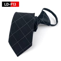 Zipper Tie Bowtie Wedding Classic Floral Striped Paisley Necktie For Men Women Zipper Pre-tied Black 7cm Tie For Gift Cravat